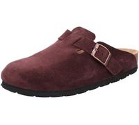 Rohde Damen Clog Pantolette aus Velourleder mit Tieffußbett Alba 6071, Größe:38 EU, Farbe:Violett