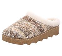 Rohde Damen Clog Warmfutter Pantolette Textil Strickoptik kuschelig Foggia-D 6116, Größe:38 EU, Farbe:Beige