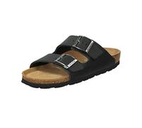 Rohde Damen, Frauen, Klassische Sandalen, Sandalen,Pantoletten,Sommerschuhe,Hausschuhe,Kork-fußbett,SCHWARZ,40 EU / 6.5 UK