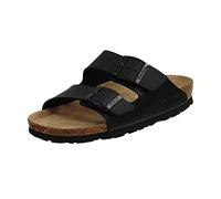 Rohde Damen, Frauen, Klassische Sandalen, Sandalen,Pantoletten,Sommerschuhe,Hausschuhe,Kork-fußbett,SCHWARZ,39 EU / 6 UK