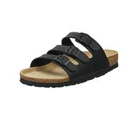 Rohde Damen, Frauen, Klassische Sandalen, Sandalen,Pantoletten,Sommerschuhe,Hausschuhe,Kork-fußbett,SCHWARZ,37 EU / 4 UK