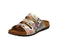 Rohde Damen, Frauen, Klassische Sandalen, Sandalen,pantoletten,sommerschuhe,hausschuhe,leder-fußbett,GOLD,37 EU / 4 UK