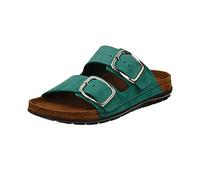 Rohde Damen, Frauen, Klassische Sandalen, Sandalen,Pantoletten,Sommerschuhe,Hausschuhe,Leder-fußbett,Gruen,37 EU / 4 UK