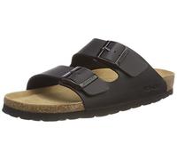Rohde Damen Frauen Sandale Pantolette Zweiriemer Hausschuhe 5631 schwarz, Schuhgröße:43 EU