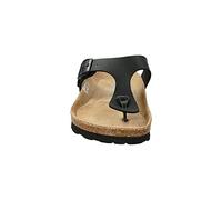 Rohde Damen, Frauen, Zehentrenner, Sandalen,flip Flops,Sandaletten,bequem,leicht,Sommer,Strand,zehenstegsandalen,SCHWARZ,42 EU / 8 UK