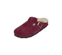 Rohde Damen gefütterte Clogs - Hausschuhe ALBA 6069-58 aubergine, Größe:42 EU