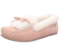 Rohde Damen geschlossener Hausschuh Lammfell Arosa 7040, Größe:37 EU, Farbe:Rosa