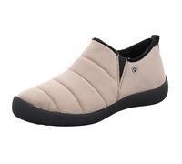 Rohde Damen Hausschuh geschlossen bequem Stretcheinsatz Steppoptik D.Olbia 2000, Größe:37 EU, Farbe:Beige