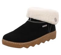 Rohde Damen Hausschuh geschlossen Leder Stiefelette warm gefüttert Foggia 6128, Größe:39 EU, Farbe:Schwarz