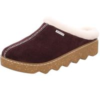 Rohde Damen Hausschuh Leder Pantoffel Plateau Schurwollfutter Foggia-D 6125, Größe:37 EU, Farbe:Violett