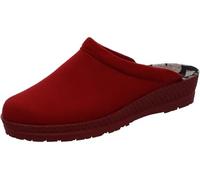 Rohde Neustadt D 2291 Schuhe Damen Hausschuhe Pantoffeln Clogs Schurwolle, Größe:39 EU, Farbe:Rot