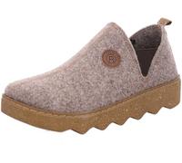 Rohde Damen Hausschuh Plateau Slipper GINGER Leopard- & Zebramuster Beige Größe 41
