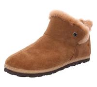 Rohde Schuhe Damen Hausschuh Gardena 7076 – Leder & Lammfell, Schlupfschuh Braun Größe 41 EU