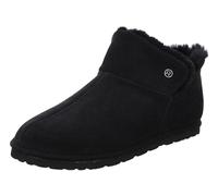 Rohde Damen Hausschuh Stiefelette Schlupfschuh Leder Lammfell Gardena 7076, Größe:37 EU, Farbe:Schwarz