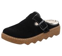 Rohde Damen Hausschuhe Leder Pantoffeln Foggia 6123, Größe:41 EU, Farbe:Schwarz