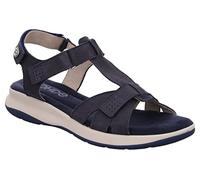 Rohde Damen Leder Sandalen Sandaletten T-Steg Klettverschluss Chia 6202, Größe:39 EU, Farbe:Blau