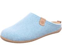 Rohde Damen Pantoffel Rivoli-D 6860 aus Softfilz, herausnehmbare Lederdecksohle, Größe 40 Türkis