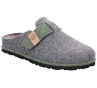 Rohde Damen Pantoffel Filz Hausschuh Klettverschluss Wechselfußbett D.Meran 6812, Größe:37 EU, Farbe:Grau