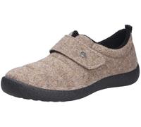 Hausschuh ROHDE "D.Olbia", Damen, Gr. 36, beige (natur), Filz, meliert, Schuhe Hausschuh, Homeslipper, Wohlfühlschuh aus Filz mit Klettverschluss (37982230-36) natur