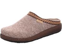 Rohde Damen Pantoffel Hausschuh aus Softfilz Bestickt lose Einlagen Novara 6425, Größe:41 EU, Farbe:Beige