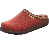 Rohde Damen Pantoffel Hausschuh Novara 6425 aus Softfilz bestickt lose Einlagen Rot Gr. 42