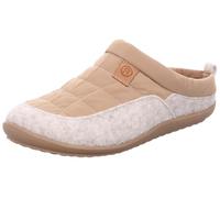 Rohde Damen Pantoffel Hausschuh Filz herausnehmbare Einlagen Perugia 2022, Größe:39 EU, Farbe:Beige
