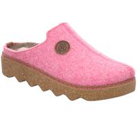 Rohde Damen Pantoffel Hausschuh Filz Plateausohle lose Einlagen Foggia-D 6120, Größe:41 EU, Farbe:Pink