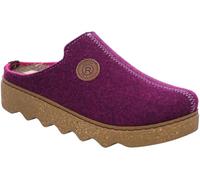 Rohde Damen Pantoffel Hausschuh Filz Plateausohle lose Einlagen Foggia-D 6120, Größe:42 EU, Farbe:Lila