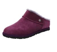 Rohde Damen Pantoffel Hausschuh Leder Lammfell Warmfutter Gardena 7070, Größe:37 EU, Farbe:Violett