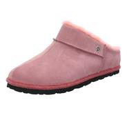 Rohde Damen Pantoffel Hausschuh Leder Lammfell Warmfutter Gardena 7070, Größe:38 EU, Farbe:Rosa