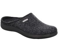 Rohde Damen Pantoffel Hausschuh Schurwolle Harris Tweed Bari 6545, Größe:38 EU, Farbe:Schwarz