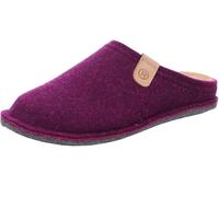Rohde Damen Pantoffel Hausschuh Softfilz Decksohle Leder bequem Lucca-D 6820, Größe:40 EU, Farbe:Mehrfarbig