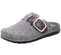 Rohde Damen Pantoffel Hausschuh Softfilz Rodigo-D 6190, Größe:41 EU, Farbe:Grau