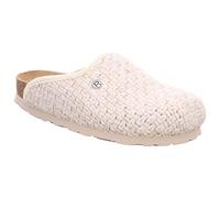Rohde Damen Pantoffel Hausschuh Strickobermaterial Alba 6076, Größe:39 EU, Farbe:Beige