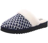 Rohde Damen Pantoffel Hausschuh warm gefüttert Schurwolle Maiori 6776, Größe:38 EU, Farbe:Blau