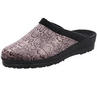 Rohde Damen Pantoffel Keilabsatz Hausschuh Animal Print Neustadt-D 2287, Größe:41 EU, Farbe:Beige