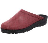 Rohde Damen Pantoffel Keilabsatz Hausschuh Microvelour Neustadt-D 2297, Größe:39 EU, Farbe:Rot