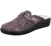 Rohde Damen Pantoffel Catania 6165 Gemustert Stretch Klett Grau Größe 39