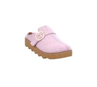 Rohde Damen Pantoffel Softfilz Hausschuh mit Plateau und Schnalle Foggia-D 6117