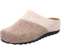 Rohde Damen Pantoffel Softfilz Recycled Strass Lederdecksohle Soave-40 6051, Größe:37 EU, Farbe:Beige