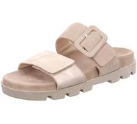 Rohde Damen Pantolette aus Leder mit großer überzogener Schnalle Venezia 6313, Größe:37 EU, Farbe:Gold