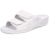 Rohde Damen Pantolette aus Leder mit zartem Metallic-Schimmer Soltau-40 1958, Größe:42 EU, Farbe:Weiß