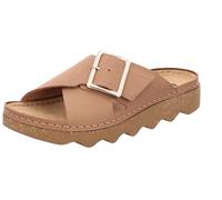 Rohde Damen Pantolette aus Nubukleder mit Plateausohle Alassio 6220, Größe:40 EU, Farbe:Braun