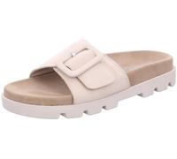 Rohde Damen Pantolette aus Veloursleder mit überzogener Schnalle Venezia 6311, Größe:41 EU, Farbe:Beige