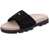 Rohde Pantolette Venezia 6311 aus Veloursleder mit überzogener Schnalle Damen Schwarz 41 EU