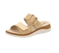 Rohde Damen Pantolette mit schöner Zierschnalle und Klettverschluss Baviera 1301, Größe:39 EU, Farbe:Beige