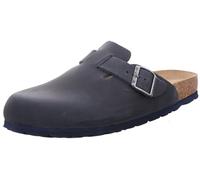 Rohde Damen Pantolette Clog Leder Schnalle robust kombifreundlich Alba 6073, Größe:38 EU, Farbe:Blau