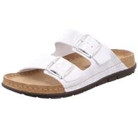 Rohde Damen Pantolette Schnalle Muster Clog Rodigo-D 5872, Größe:39 EU, Farbe:Silber