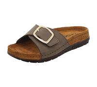 Rohde Schuhe Damen Pantolette Rodigo-D 5875 Leder Klettverschluss Memoryfußbett Grün Größe 38