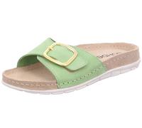 Rohde Damen Pantolette Leder Klettverschluss Memoryfußbett Rodigo-D 5875, Größe:39 EU, Farbe:Mehrfarbig